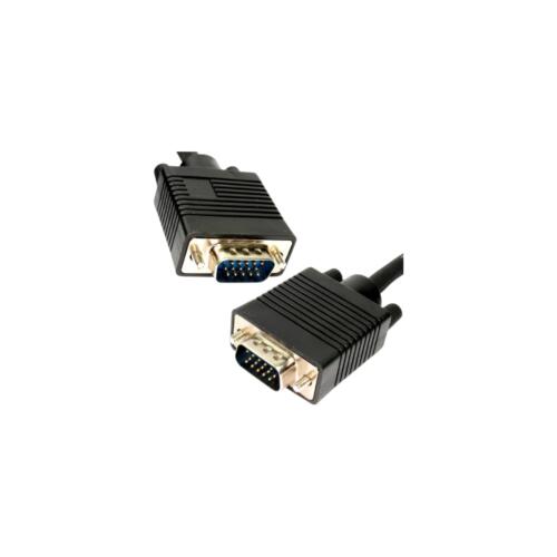 VGA PC Monitor Cable 15 Pin Male to Male VGA Lead 2m Black