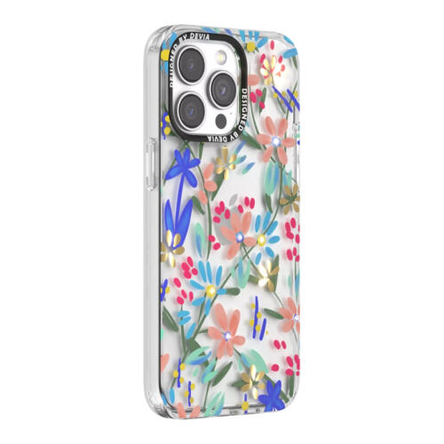Devia Floral Diamond Case for iPhone 15 Pro - Botanical