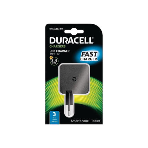 Duracell Fast Charger Dual USB port (2.4amp)