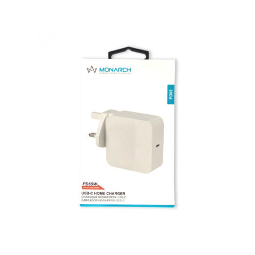 Monarch 65W PD65 USB-C Mains Charge Plug