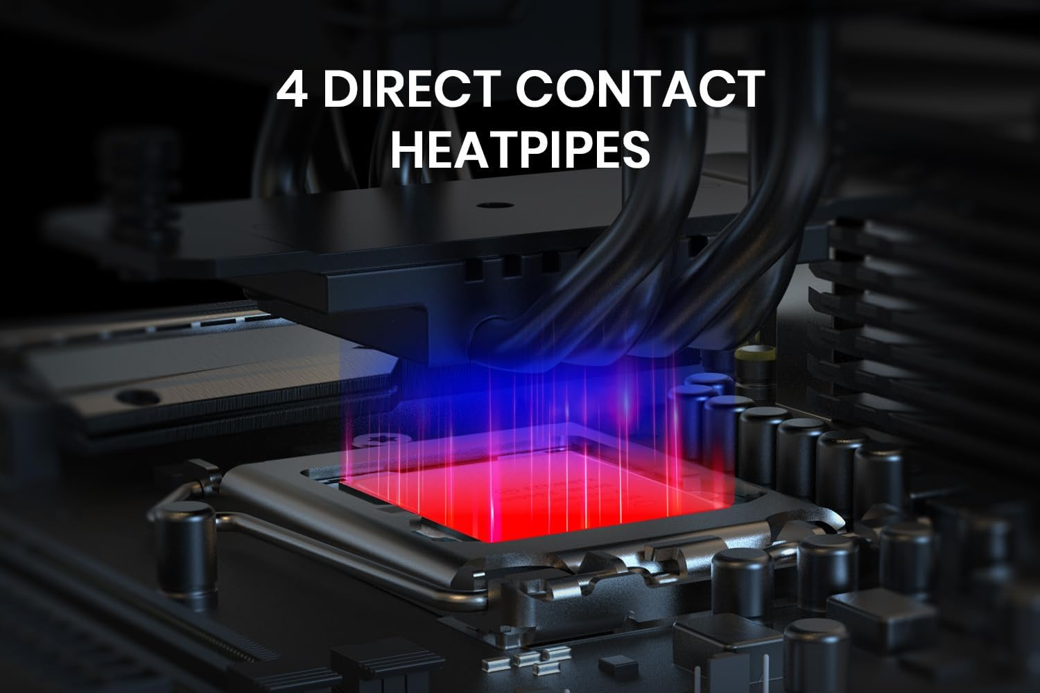 ID-COOLING FROZN A410 ARGB CPU Air Cooler 4 Heat Pipes ARGB CPU Cooler with 120mm FDB Fan, CPU Fan for Intel LGA1700/1851/1200/115X AMD AM4/AM5 - Image 2