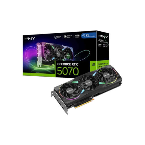PNY NVIDIA GeForce RTX 5070 ARGB EPIC-X RGB OC Graphics Card - (Brand New)
