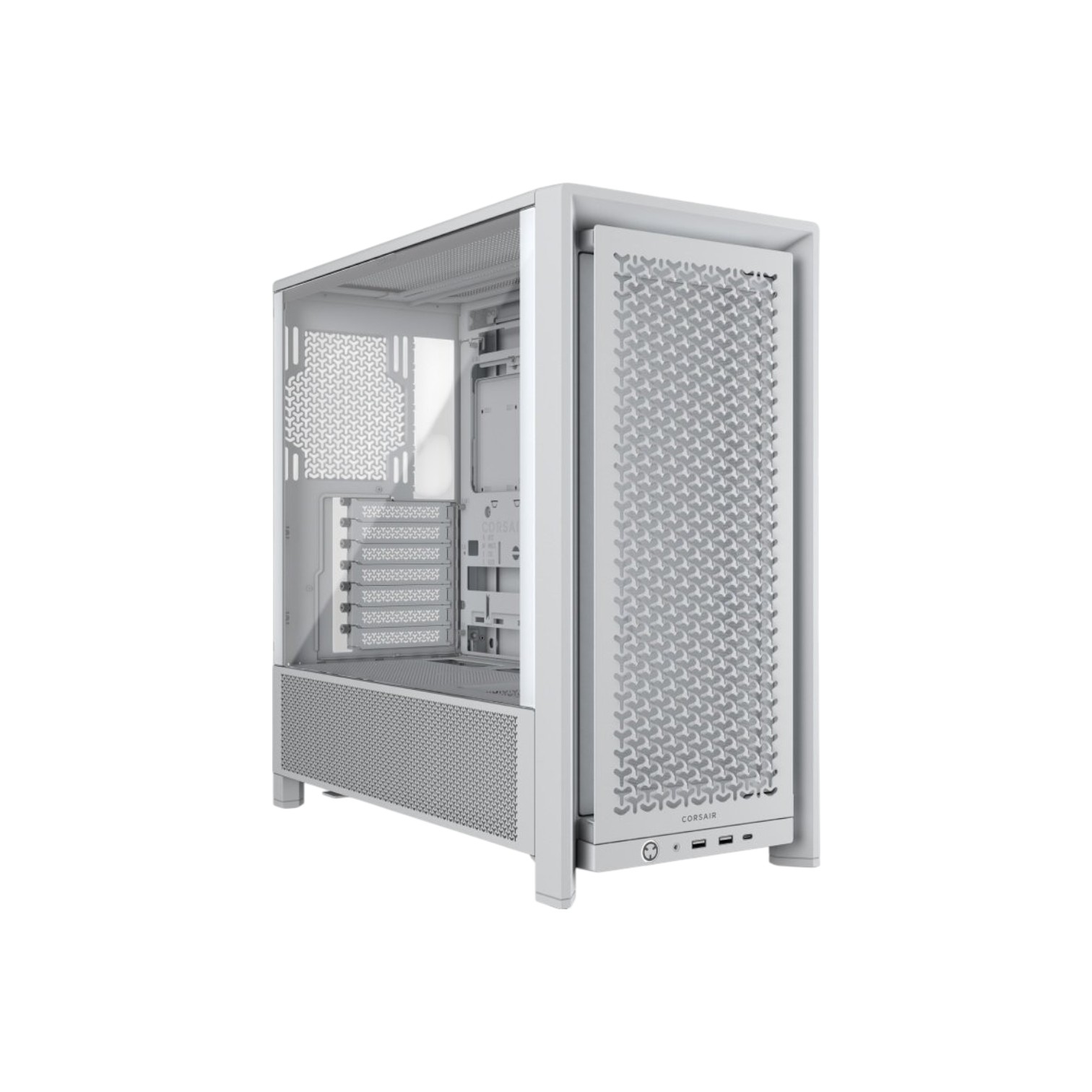 CORSAIR FRAME 4000D Mid Tower ATX Gaming PC Case - White