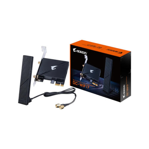 Gigabyte Aorus GC-WiFi 7 PCI-E Card, Bluetooth 5.3, 5800Mbps (Win 11 Only) – (Brand New)