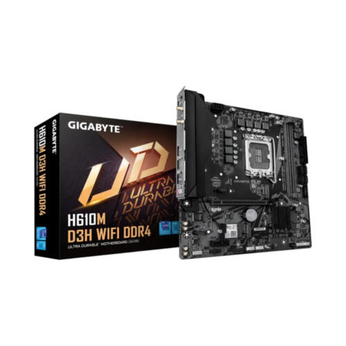 Gigabyte H610M D3H WIFI Intel DDR4 LGA1700 12/13/14th Gen CPU Motherboard – (Brand New)