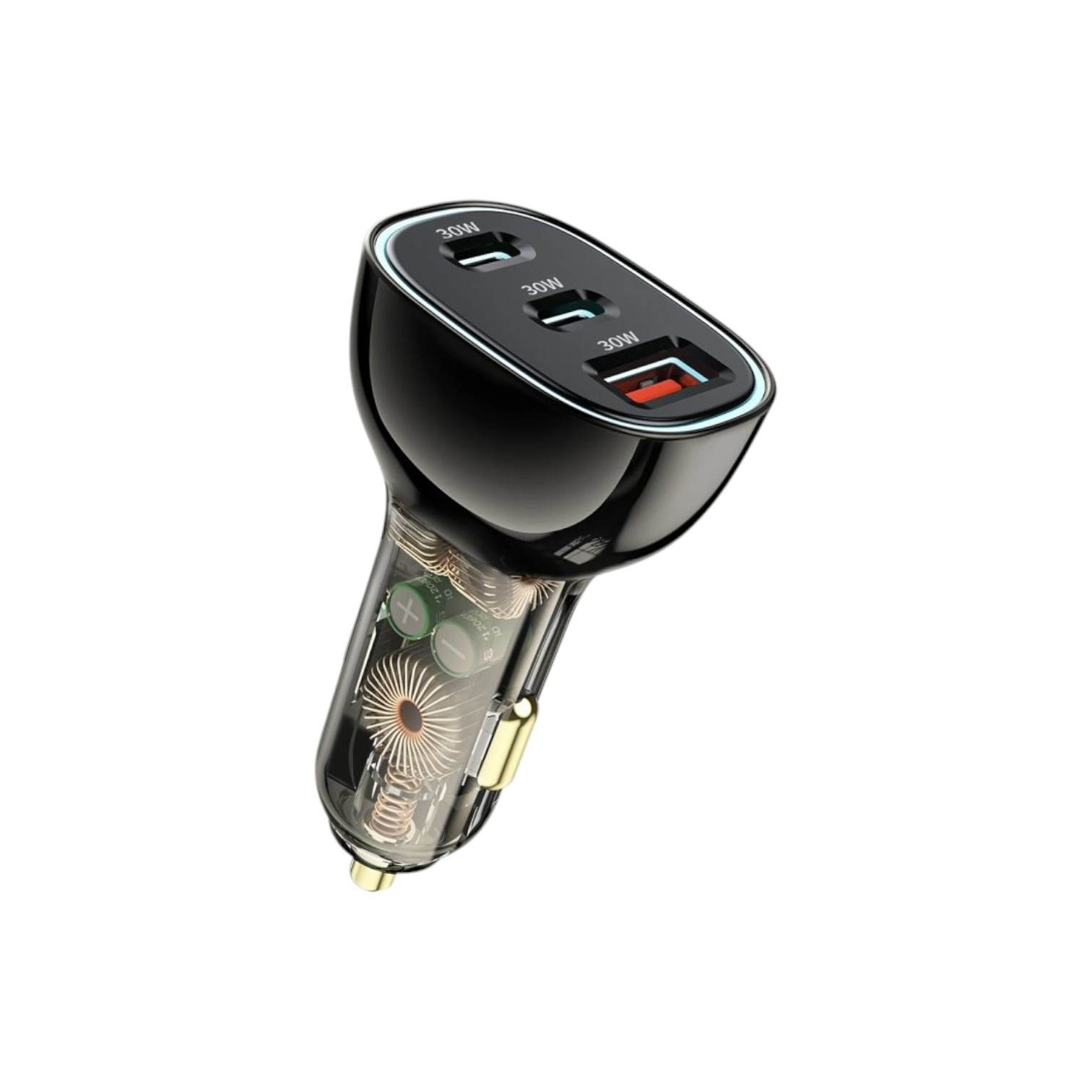 WiWU 3 in 1 Car Charger 90W Dual USB C+USB A - (Brand New)