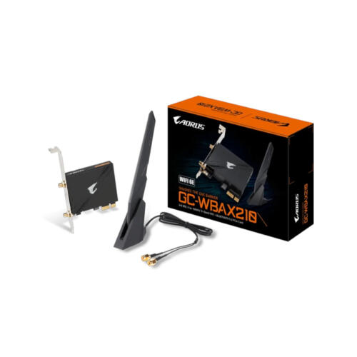 Gigabyte Aorus GC-WBAX210 WiFi 6E AX210 PCI-E Card, Bluetooth 5.2 – (Brand New)