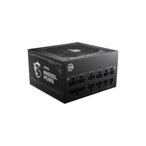 MSI MAG A850GL Power Supply 850W 80 Plus Gold Fully Modular ATX 3.0 PCIe 5.0 GPU Support - (Brand New)
