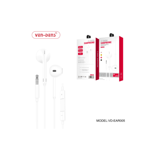 Ven-Dens Aux 3.5mm Jack Earphones for Andriod and iOS Devices