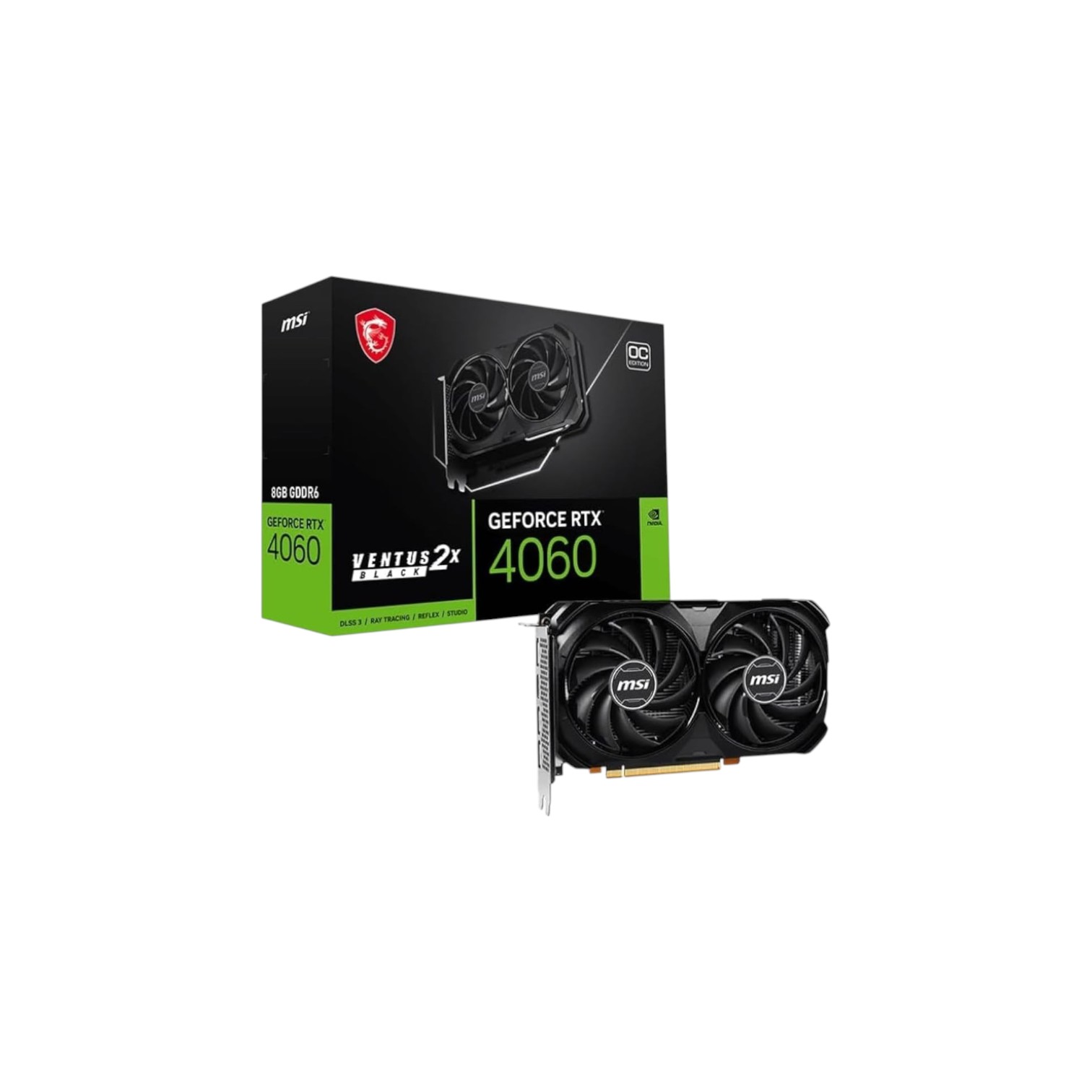 MSI GeForce RTX 4060 Ventus 2X 8GB OC Graphics Card - (Pre-Owned)