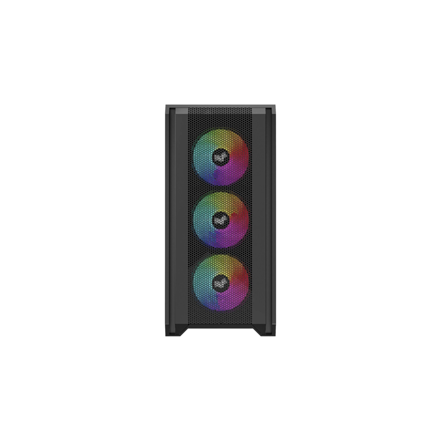 iONZ GE336F V2 E/ATX Full Tower with 4 ARGB Fans PC Case - (Black) - (Brand New) - Image 3