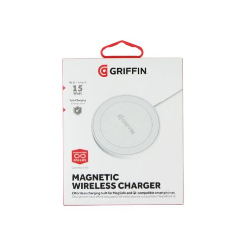 Griffin Power Magnetic Wireless Charger – 15W Fast Charging - (Brand New)