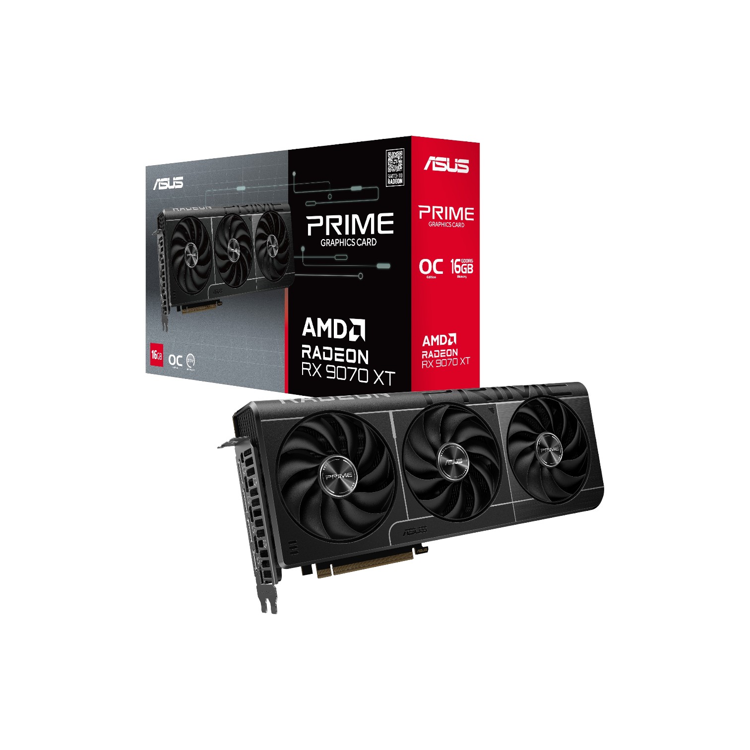 ASUS Prime Radeon RX 9070 XT OC Edition 16GB GDDR6 Graphics Card - (Brand New) - Image 2