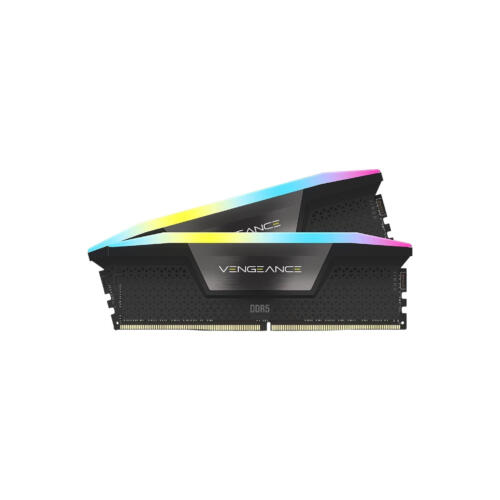 CORSAIR VENGEANCE RGB DDR5 RAM 32GB (2x16GB) 6400MHz CL36 Intel XMP iCUE Compatible Computer Memory