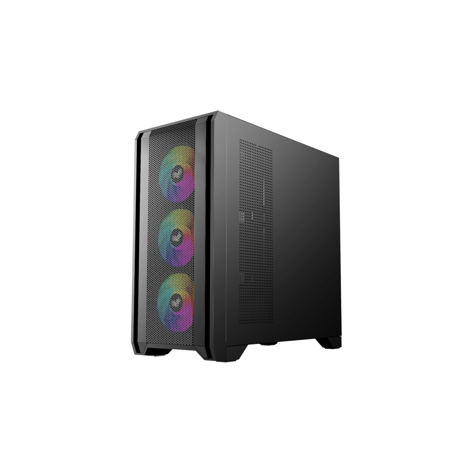 iONZ GE336F V2 E/ATX Full Tower with 4 ARGB Fans PC Case - (Black) - (Brand New) - Image 2