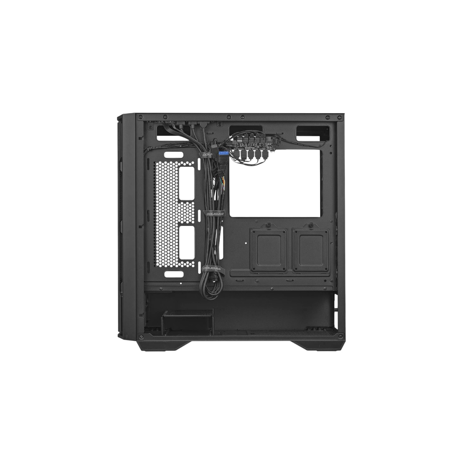 Cougar Uniface RGB Mid Tower 4x ARGB PC Case - Black (Brand New) - Image 4