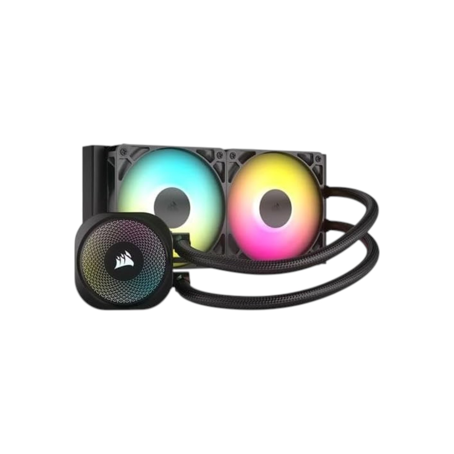 Corsair NAUTILUS 240 RS ARGB Liquid CPU Cooler, 240mm AIO, Low-Noise, Direct Motherboard Connection, Daisy-Chain – Intel LGA 1851/1700, AMD AM5/AM4 – 2x RS120 ARGB Fans - Image 2