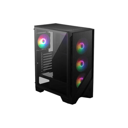 MSI MAG Forge 120A ARGB Airflow ATX Gaming PC Case - Black