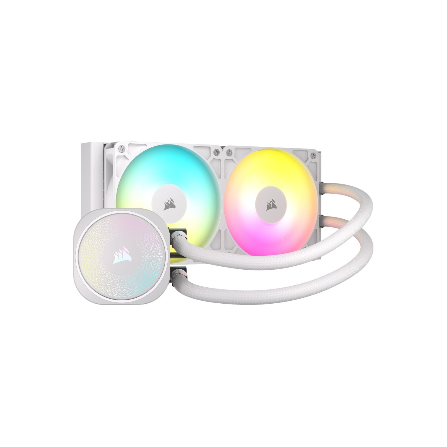 CORSAIR Nautilus 240 RS ARGB 240mm AIO Liquid CPU Cooler (White) Intel & AMD Compatible - (Brand New) - Image 2