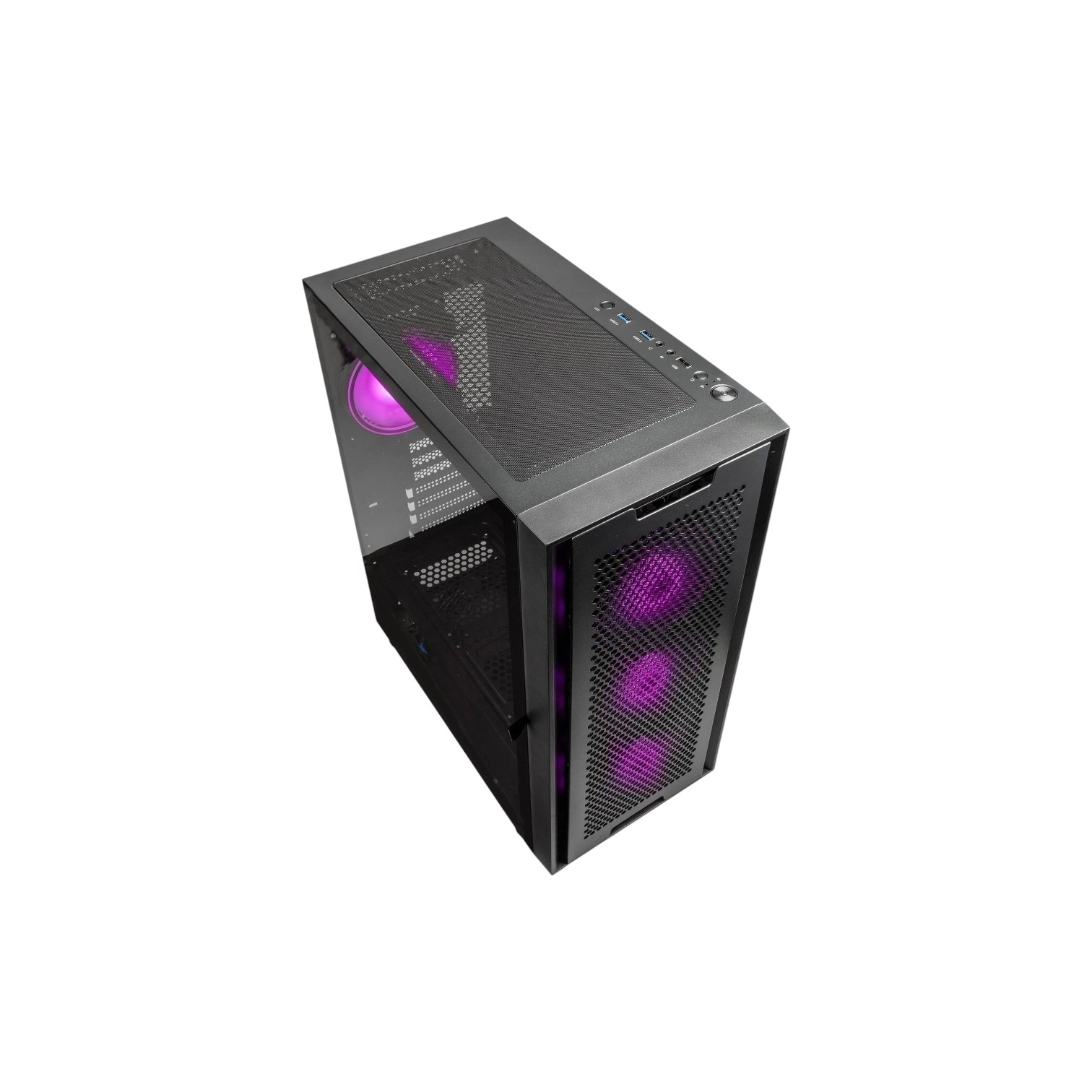 Kolink Observatory Duo ARGB Mid Tower Gaming PC Case Black - (Brand New) - Image 2